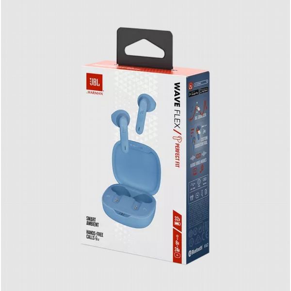 JBL Wave Flex Headphones - Blue