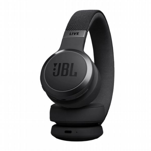 JBL LIVE 670NC, Wireless On-Ear Noise-Cancelling Headphones with Mic, Black