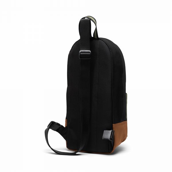 Herschel Heritage™ Shoulder Bag Black/Four Leaf Clvr/Sddle Brn