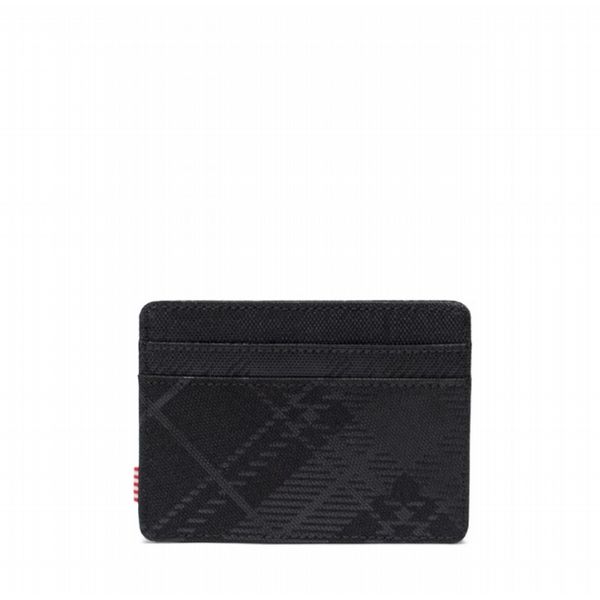 Herschel Charlie Cardholder Plaid Emboss