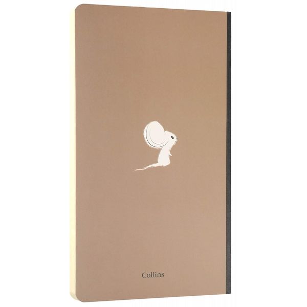 Collins Mia A5 Slim Ruled Notebook - Mud Ash