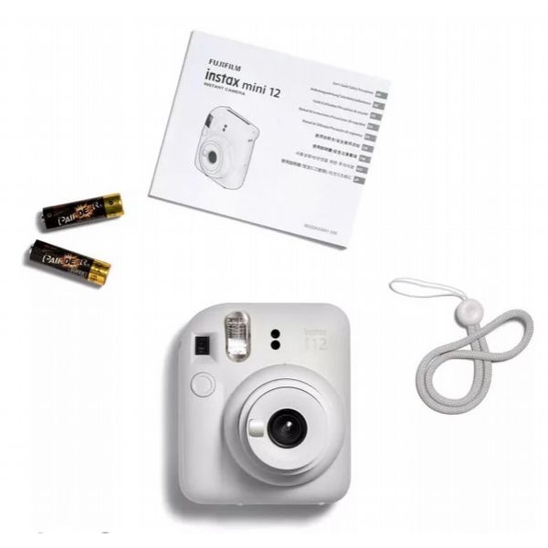 Fuji Instax Mini 12 Clay White Includes 20 Shot Film