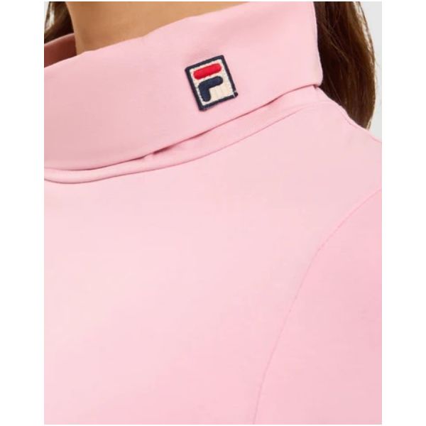 FILA HEIDI WOMENS CROPPED ROLL NECK - PINK NECTAR