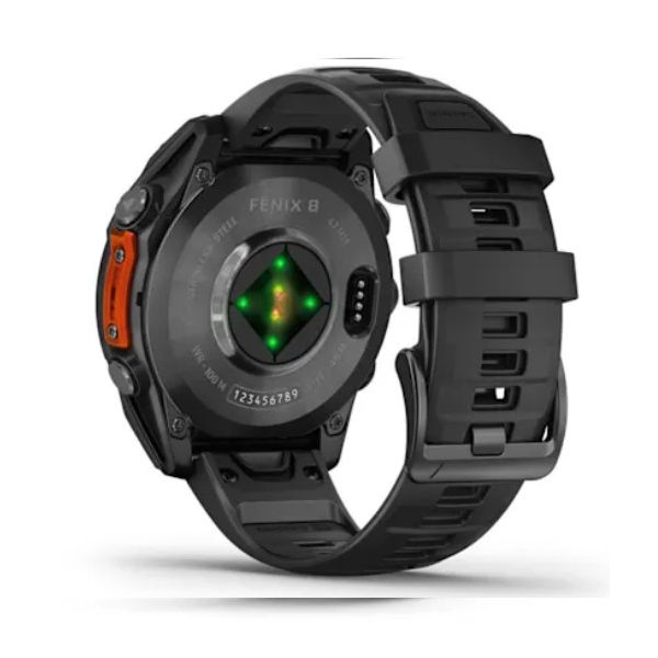 Garmin Fenix 8 AMOLED Smart Watch - Slate Grey & Black, 47 mm