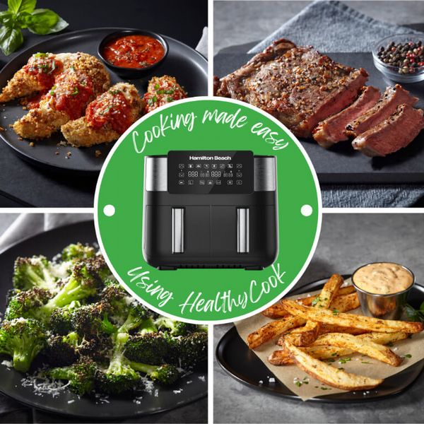 Hamilton Beach 8L dual basket air fryer 2850W