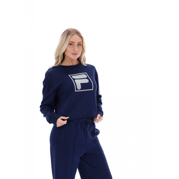 FILA JORIE WIDE CREW NECK HD PRINT FBOX BADGE FILA NAVY