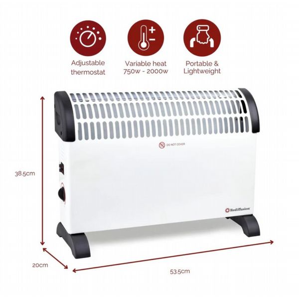 REDIFFUSION CONVECTOR HEATER 2000W