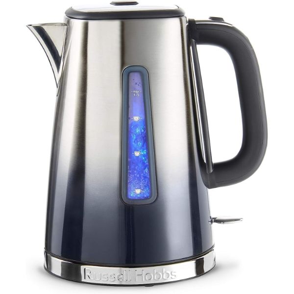 RUSSELL HOBBS ECLIPSE BREAKFAST BUNDLE - MIDNIGHT BLUE KETTLE & 4 SLICE TOASTER