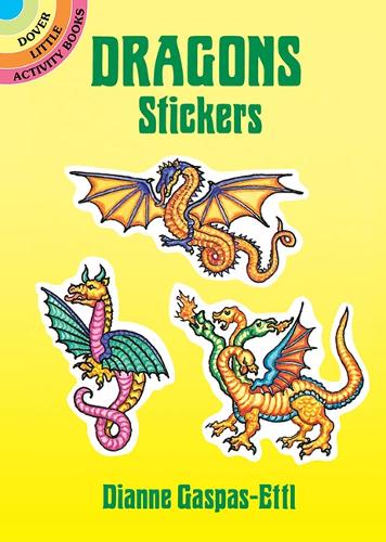 Dragons Stickers: 20 Full-Color Pressure-Sensitive Designs