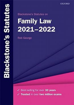 Blackstone's Statutes on Family Law