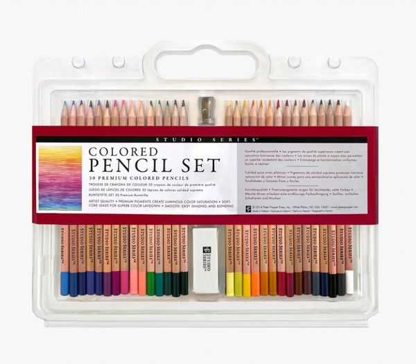 Peter Pauper Studio Series Colored Pencil Set (Set of 30)