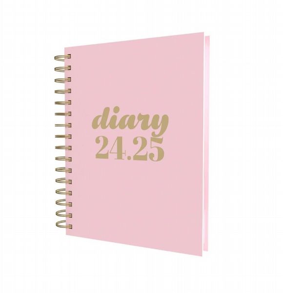 Collins SCANDI Mid Year 24-25 Diary  A5 Day-to-Page - Pink