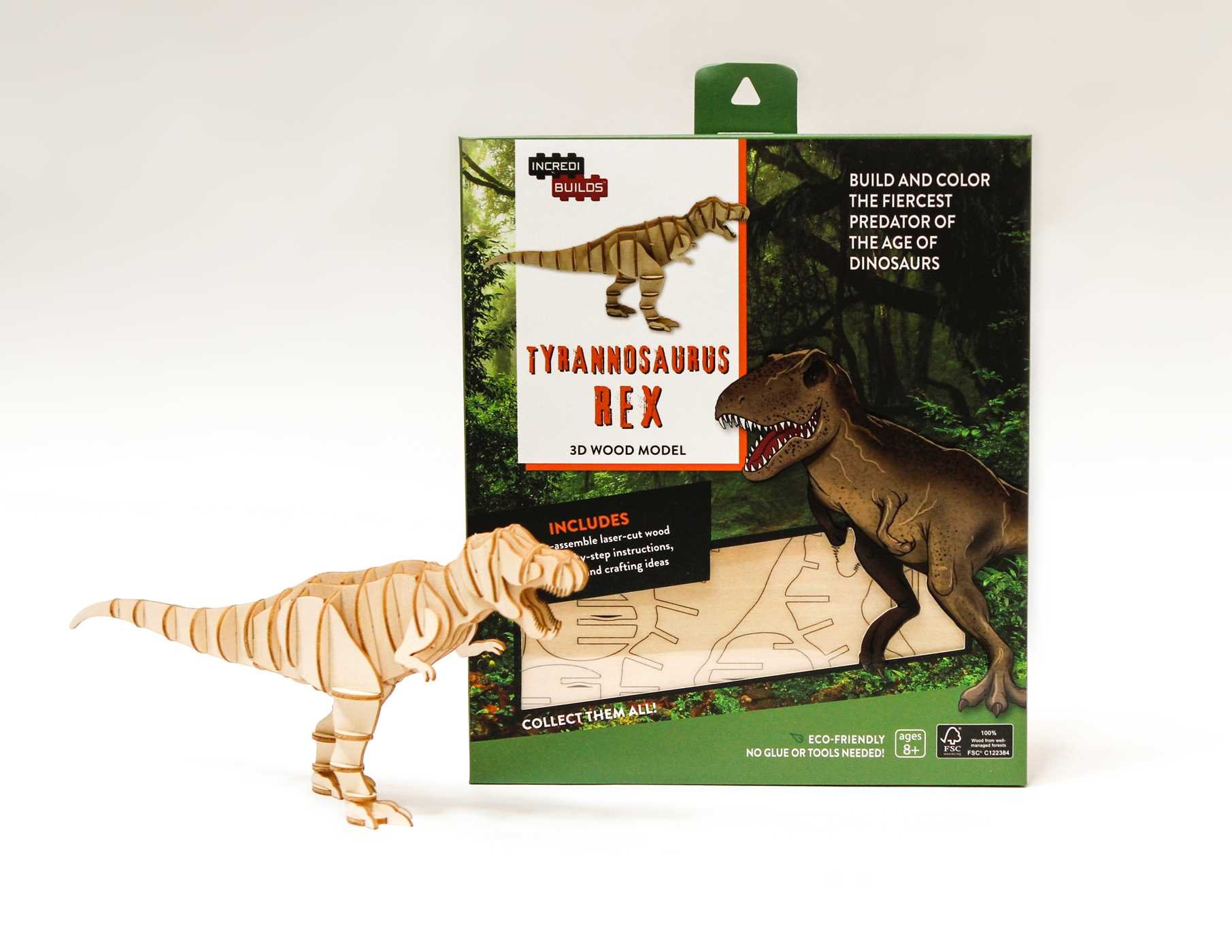 IncrediBuilds: Tyrannosaurus Rex 3D Wood Model