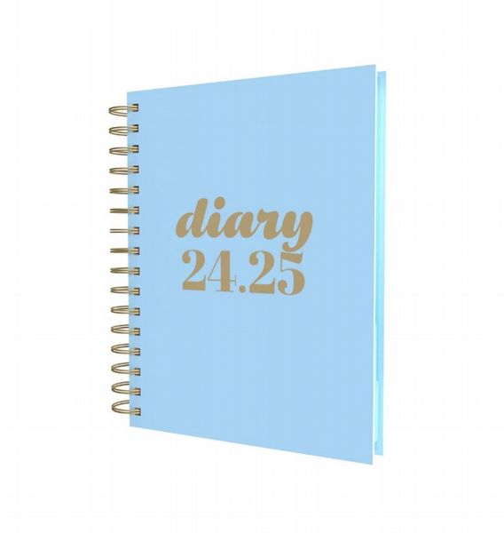 Collins SCANDI Mid Year 24-25 Diary  A5 Day-to-Page - Blue