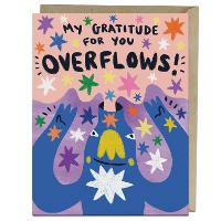 6 Pack Barry Lee for Em & Friends Gratitude Overflows Thank You Card