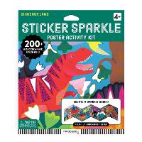 Dinosaur Land Sticker Sparkle Poster Activity Kit