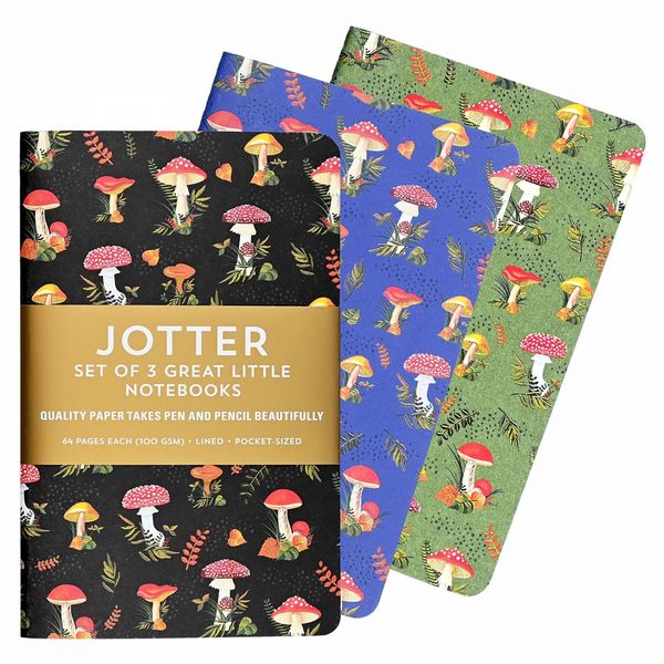 Peter Pauper Ntbk Jotter Mushrooms