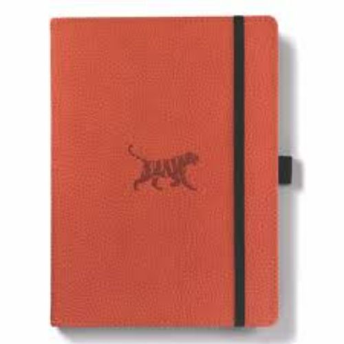 Dingbats* Wildlife A5+ Orange Tiger Notebook - Dotted