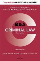 Concentrate Questions and Answers Criminal Law: Law Q&A Revision and Study Guide (PDF eBook)