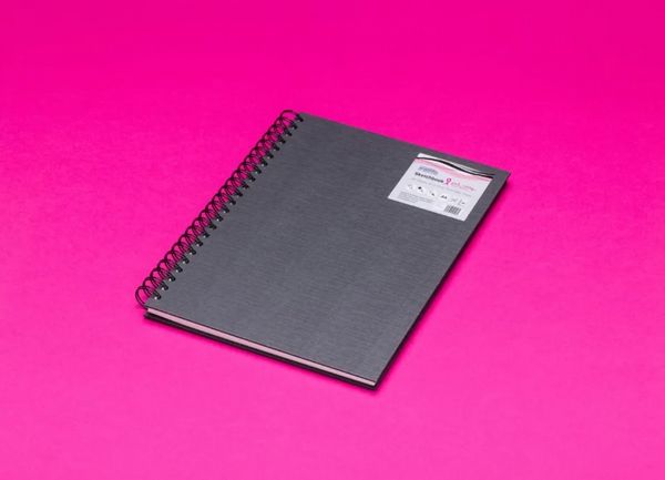 A4 Portrait Pink Ribbon Charity Sketchbook