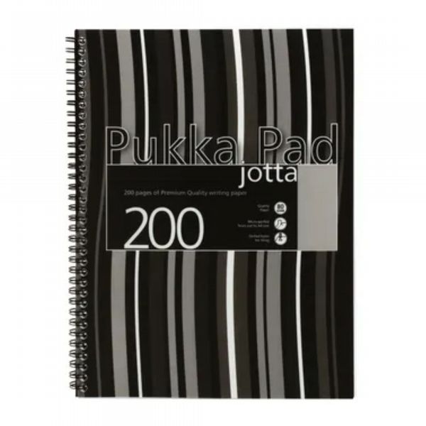 Pukka Pad Jotta Pad A4 Polypropylene Cover Black