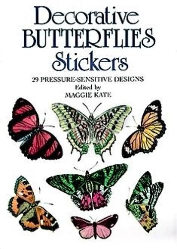 Decorative Butterflies Stickers: 29 Pressure-Sensitive Designs