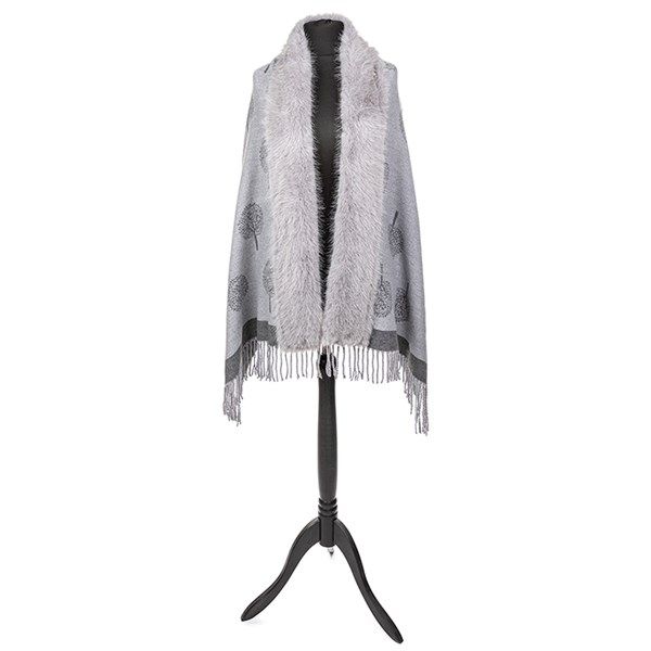 Equilibrium Tree of Life Faux Fur Collar Wrap