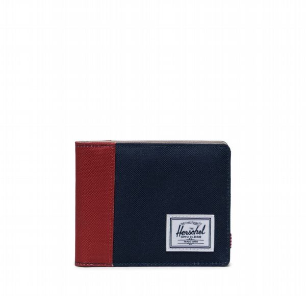 Herschel Roy Wallet Black Iris/Red Ochre/Twill