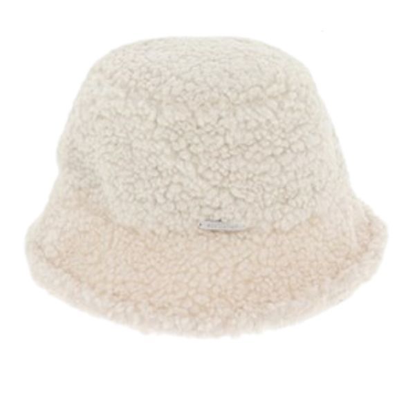 Equilibrium Cosy Faux Fur Bucket Hat Cream