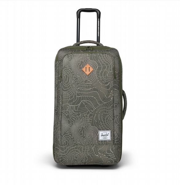 Herschel Heritage Softshell Medium Luggage Ivy Green Topography