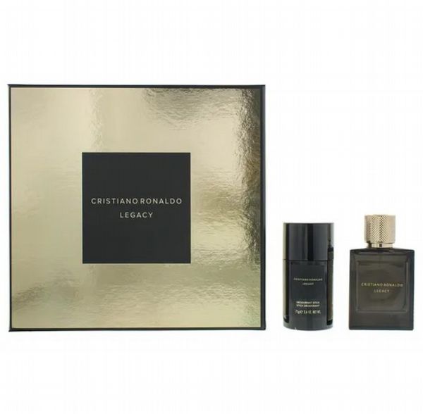  Cristiano Ronaldo Legacy Eau de Toilette Gift Set : Eau de Toilette 50ml - Deodorant Stick...