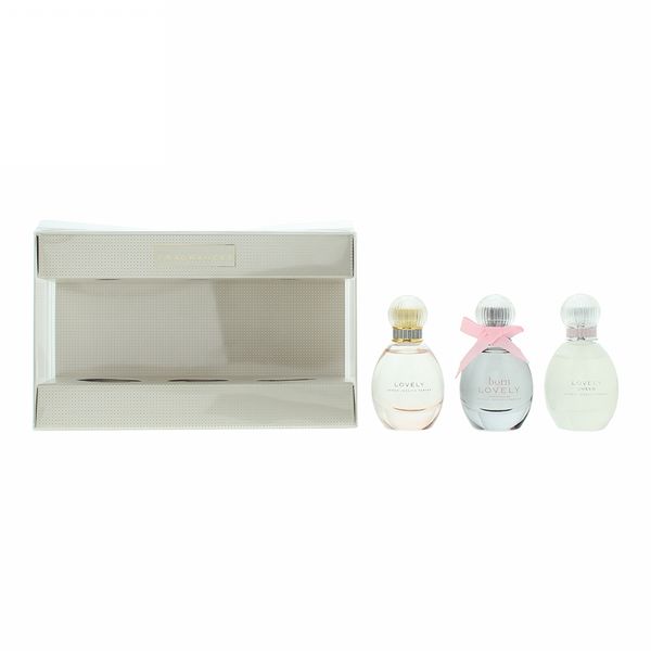  Sarah Jessica Parker Lovely 3 Piece Gift Set: Lovely Eau de Parfum 10ml - Born Lovely...