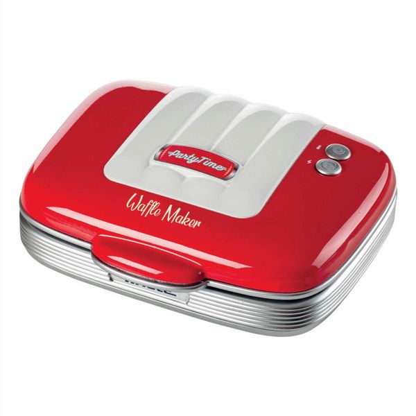 Ariete Retro Waffle Maker Red