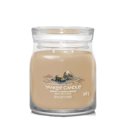 Yankee Candle Amber and Sandalwood Medium Jar