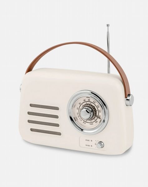 Reflex Active Retro Cream Radio Speaker