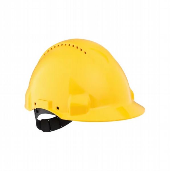 3M Ventilated Safety Helmet with Uvicator Sensor Disc Yellow