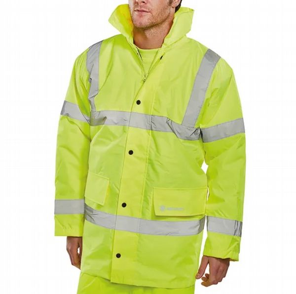 Beeswift Constructor High Visibility Jacket Saturn Yellow M