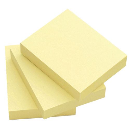 Q-Connect Quick Note Pad 51x76mm Yellow