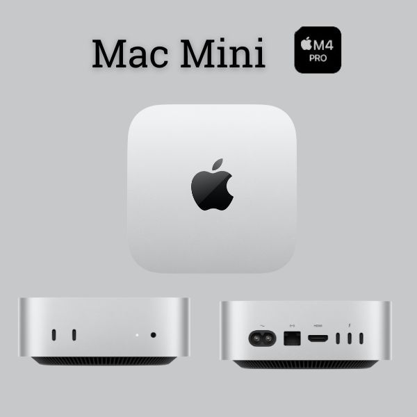 Mac mini: Apple M4 Pro chip with 12-core CPU and 16-core GPU, 24GB, 512GB SSD