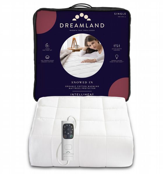 Dreamland Organic Warming Matress Protector Single