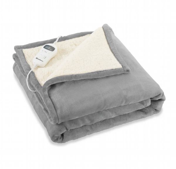 REDIFFUSION COSY SNUG LUXURY HEATED THROW GREY