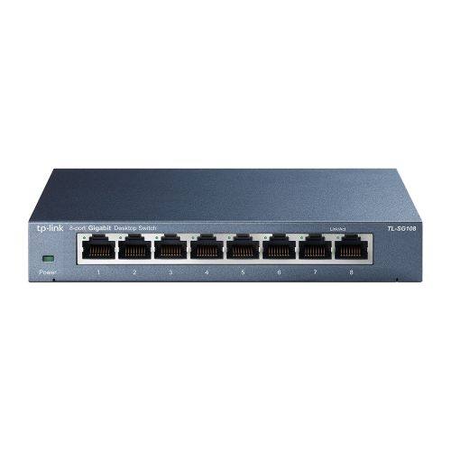 TP-Link - 8-Port Gigabit Desktop Switch Steel Case