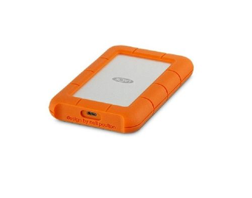 Lacie - 1TB Mini Rugged USB-C + USB 3.0