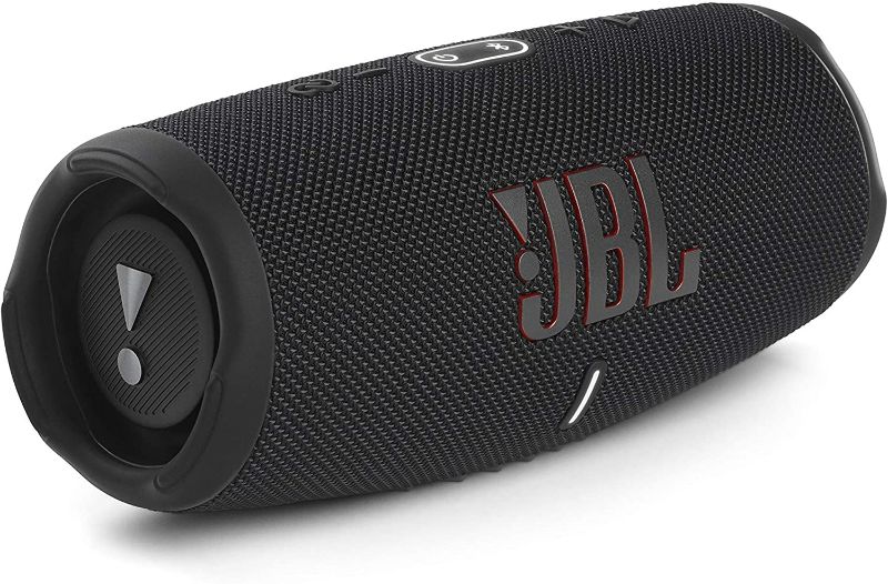 JBL Charge 5 Portable Waterproof Speaker with Powerbank - Black