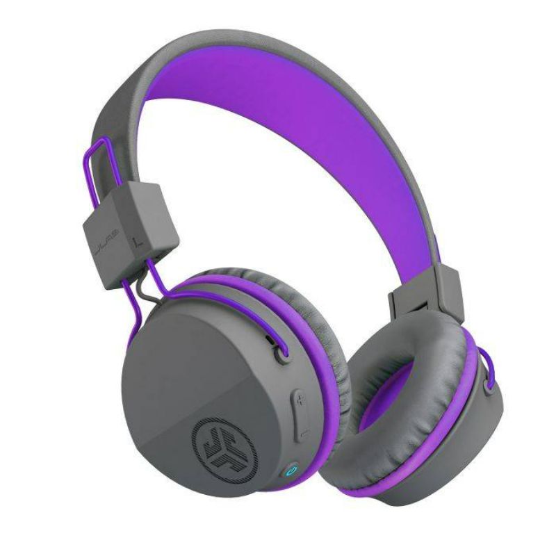 JLab JBuddies Kids Wireless Headphones - Grey/ Purple