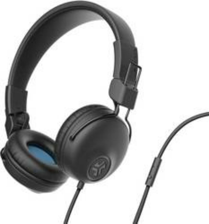 JLab Studio Wired On Ear Headphones Black