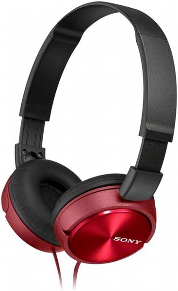 Sony MDR-ZX310AP Wired Folding On-Ear Headphones Red