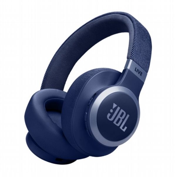 JBL LIVE 770NC, Wireless Over-Ear Noise-Cancelling Headphones with Mic, Blue