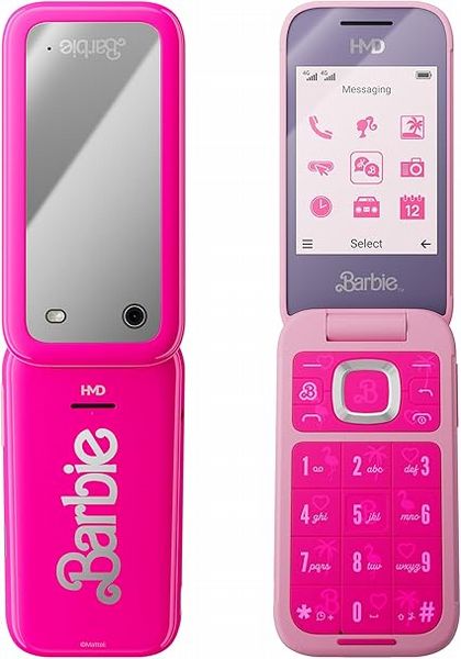 HMD Barbie Flip Phone Pink 2.8