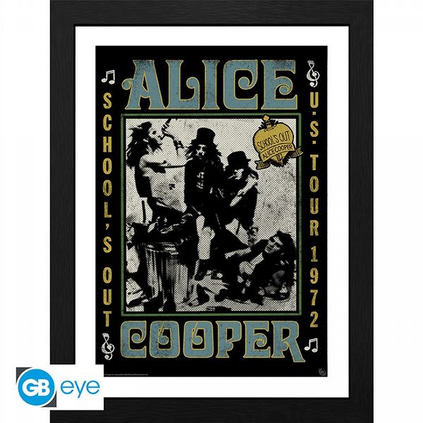 Alice Cooper School's Out Tour 30 x 40cm Framed Collector Print